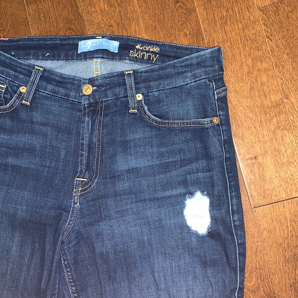 7 for all mankind skinny ankle jeans